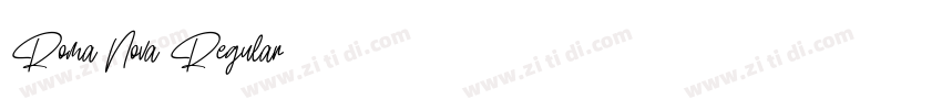 Roma Nova Regular字体转换